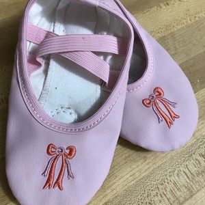 NWT size 7/size 23 pink ballet leather toddler
